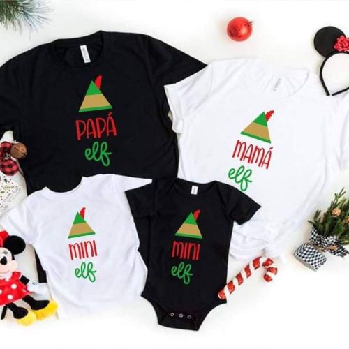 Combo 2 - Camisetas Más 2- Mamelucos Familiar Navidad