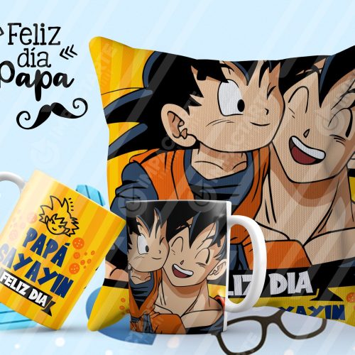 Feliz Día Del Padre 3 Taza Almohadon Cojin Funda