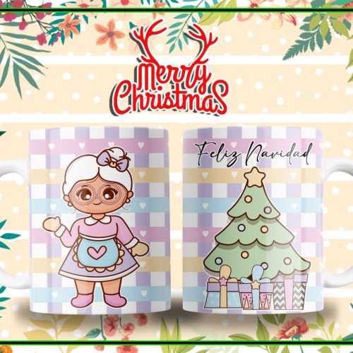 Navidad Colorido Tazas