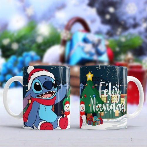 Tazas Stitch Feliz Navidad
