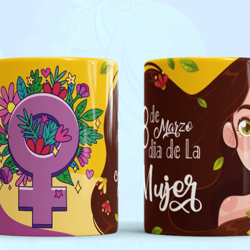 Dia De La Mujer 7 Tazas