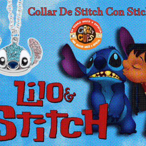 Collar De Stitch Con Sticker Crazy Cups CR