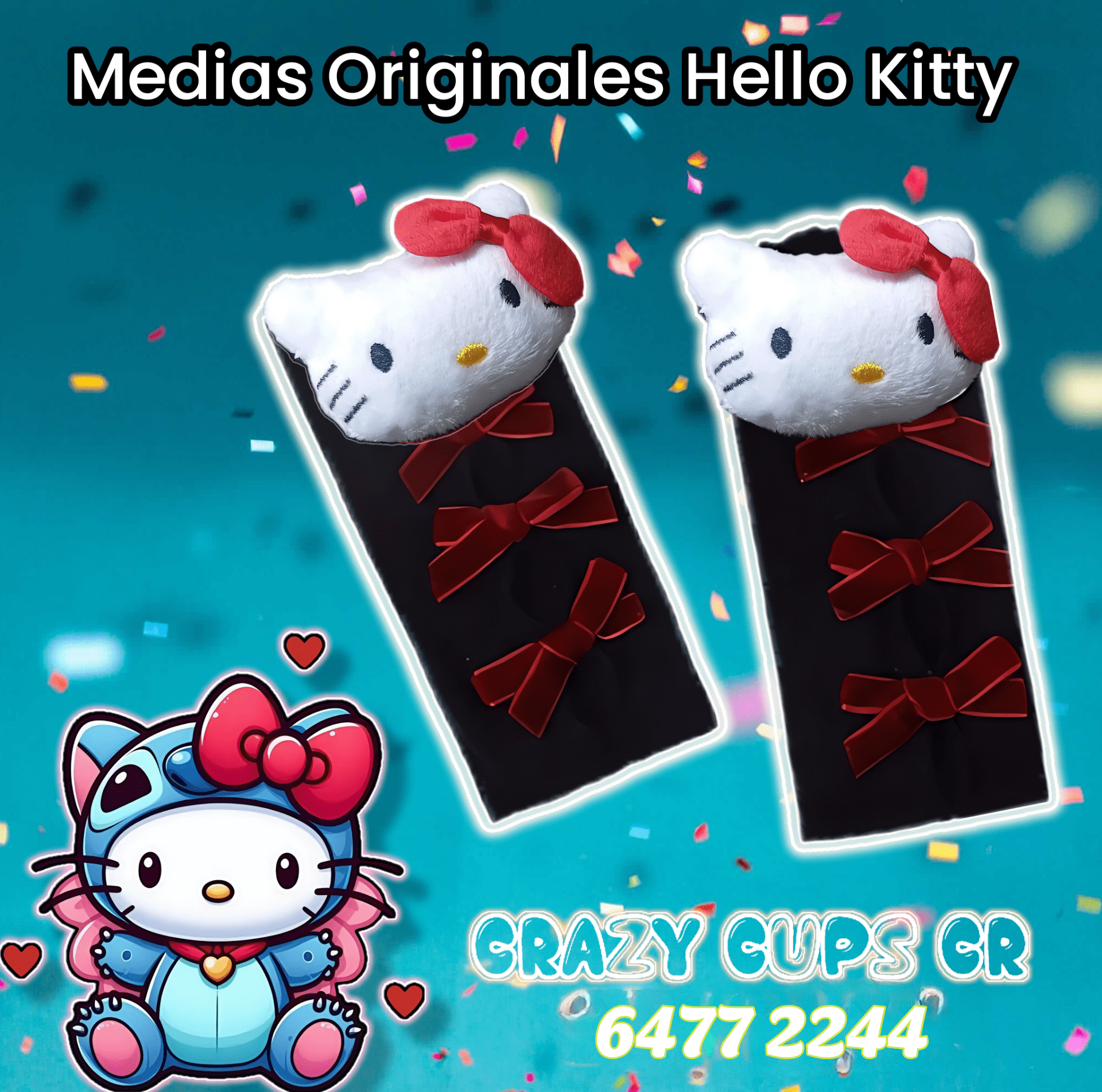 Medias Hello Kitty Sanrio Crazy Cups CR - Imagen 2