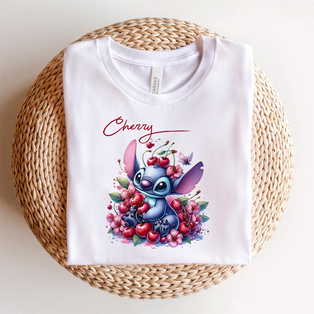 Stitch Cherries Camisetas Crazy Cups CR - Imagen 5