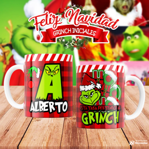 TAZAS ABECEDARIO GRINCH 1