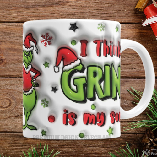 TAZAS GRINCH 3D 2
