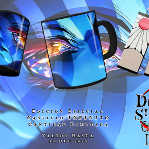 Aretes y Taza Demon Slayer Kimetsu no Yaiba Castillo Infinito Edicion Especial Edicion Limitada Zona Anime Costa Rica